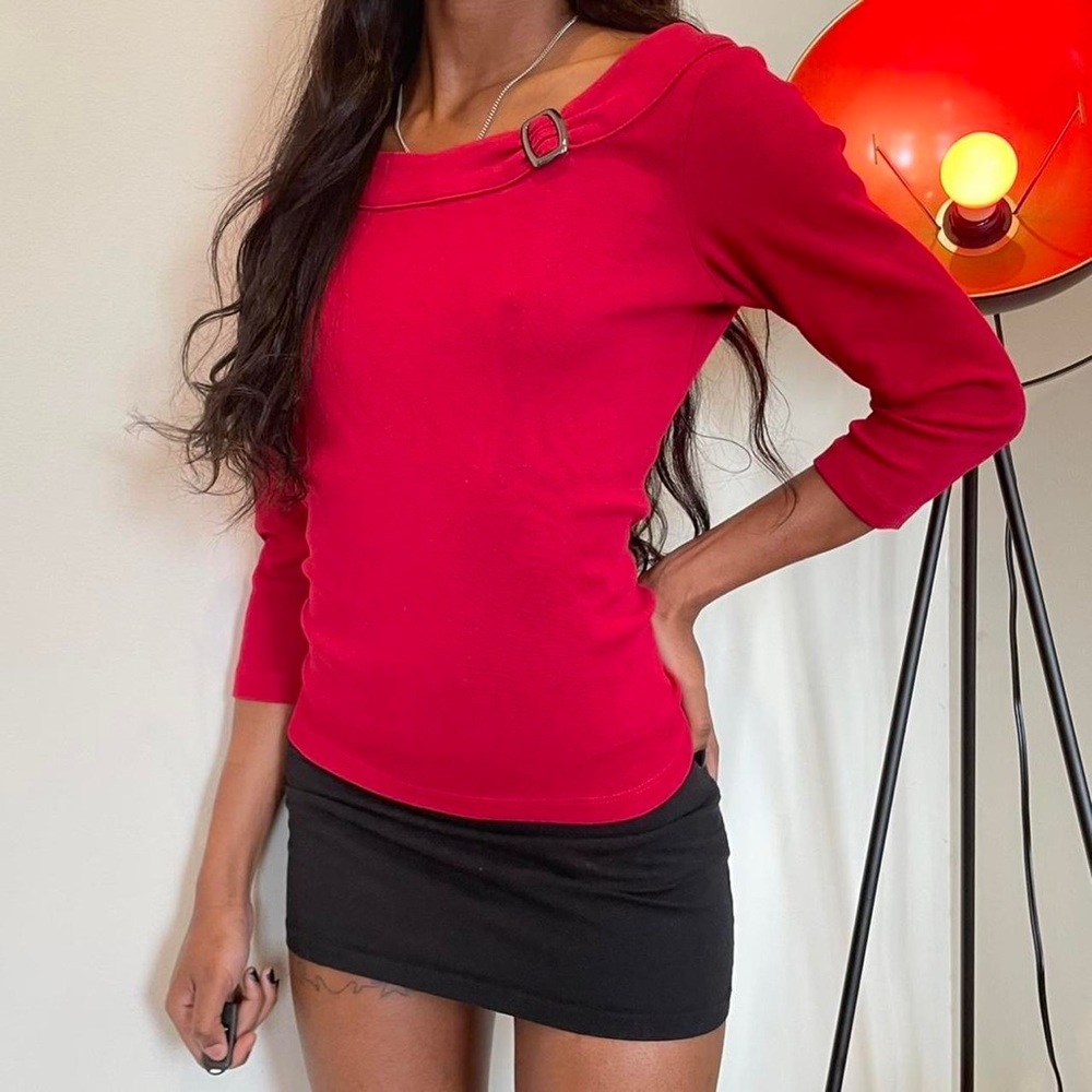 Super cute red 90s top by Rafaella.